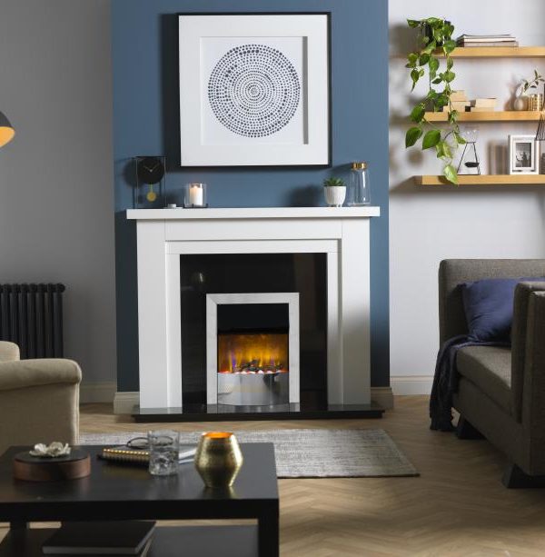 Dimplex Portree Chrome Optiflame 3D Electric Inset Fire