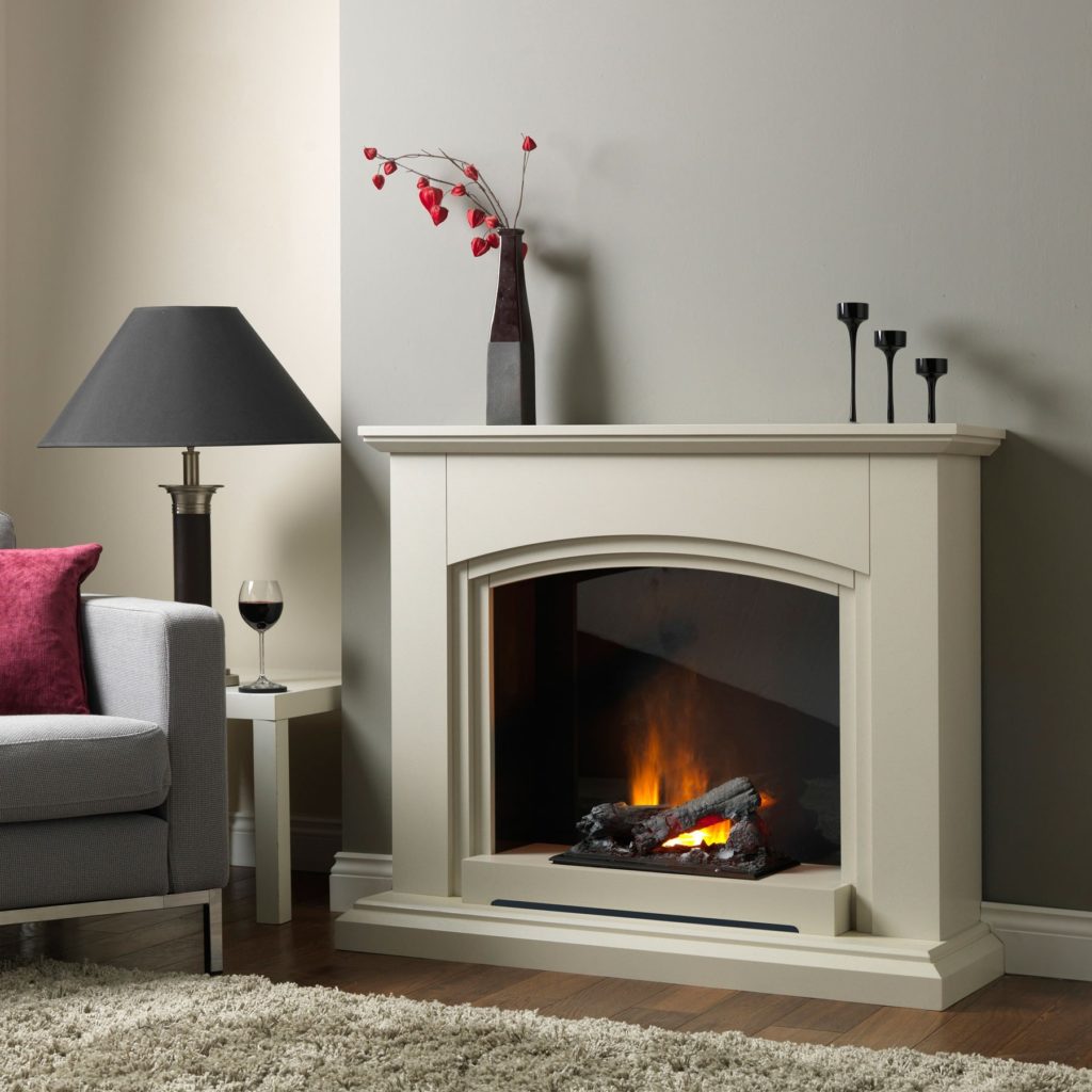 Katell Italia Optimyst 39″ Siena Electric Fire – Natural Oak – The ...
